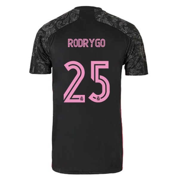 Camiseta Real Madrid 3ª Kit NO.25 Rodrygo 2020 2021 Negro